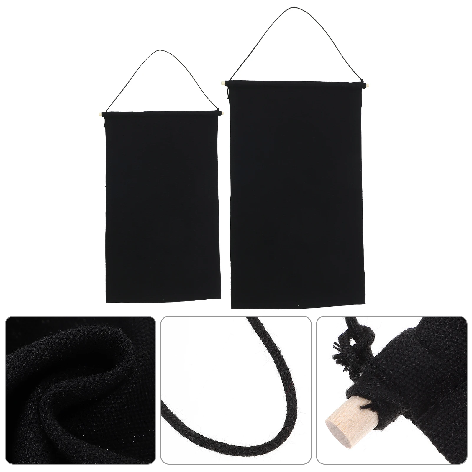 

2pcs Blank Hanging Banner Wooden Bar Enamel Pin Display Holder Brooch Collection Organizer Wall Hanging Banners Space Saving