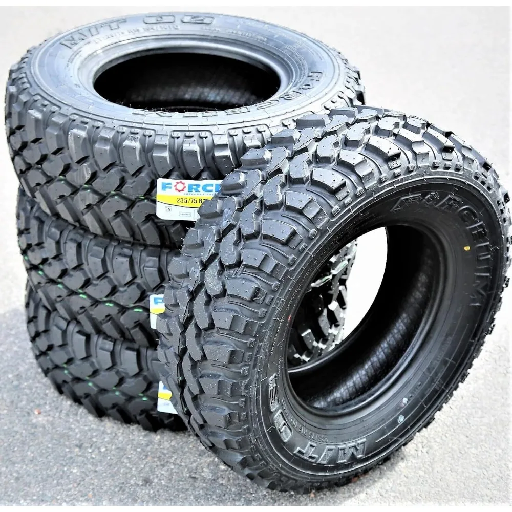

Set of 4 (Four) M/t 08 Mud Off-Road Light Truck Radial Tires-Lt235/75R15 235/75-15 104/101Q Load Range C Lrc 6-Ply BSW Black Si