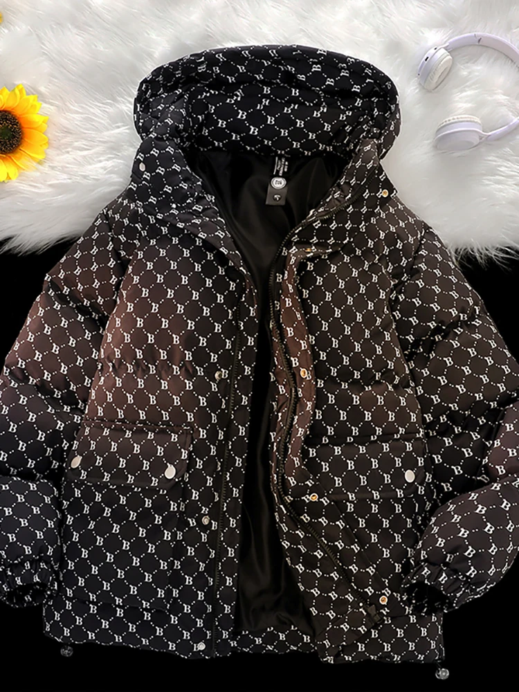 

Мужская теплая пуховая хлопковая куртка с капюшоном, термостойкая, морозостойкая, молодежная модная зимняя верхняя одежда, длинный свеч, декор на молнии...