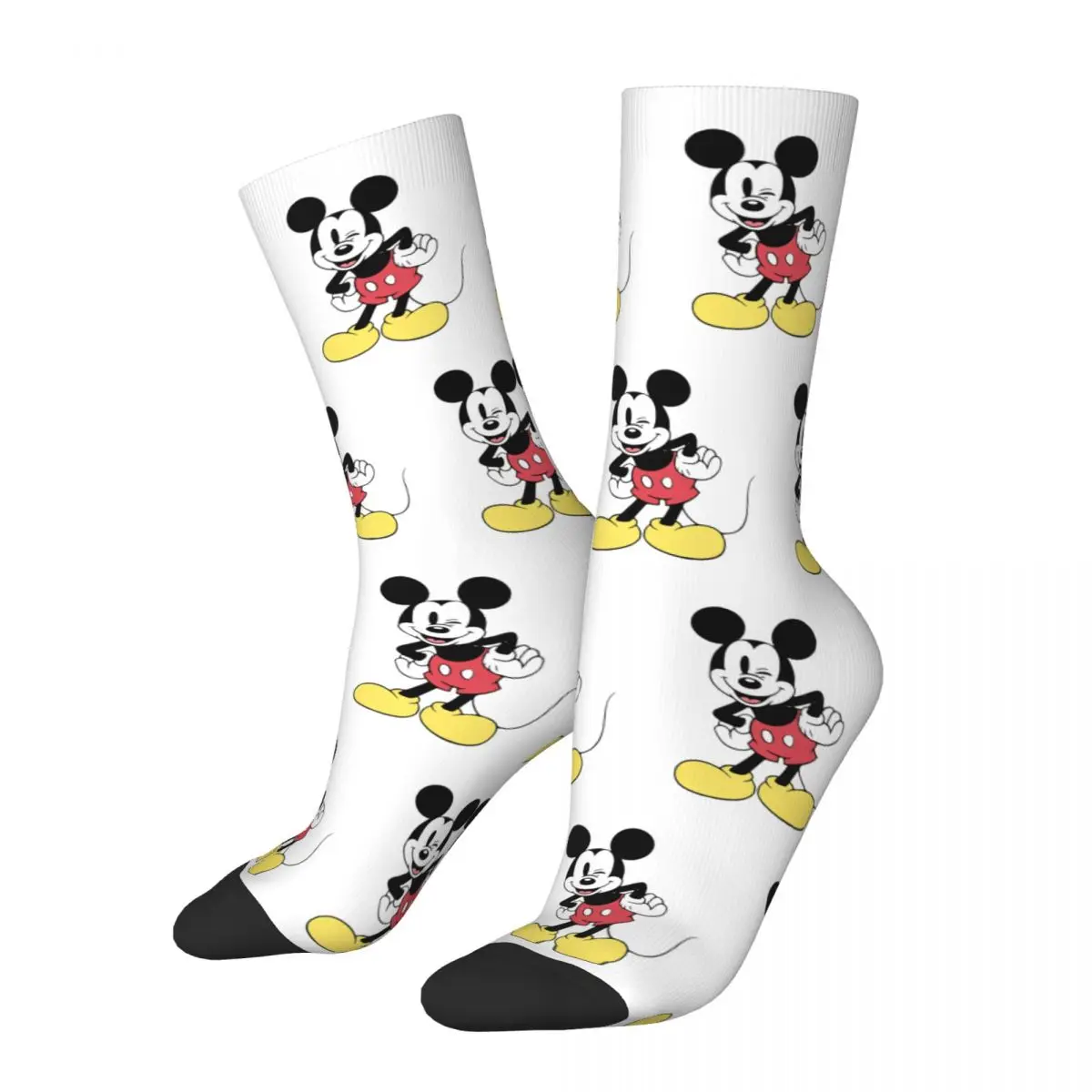 Mickey Mouse Wink Socks for Girl Warm Fashion Socks Novelty Middle Tube Socks Best Gift Idea