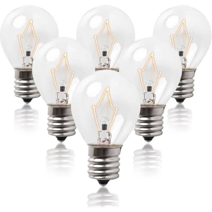 Lava Lamp Bulbs 0 Watt, S11 E17 Intermediate Base Replacement - Lava Lamp Replacement Bulb, Suitable for 1.5-Inch/20oz Flash an
