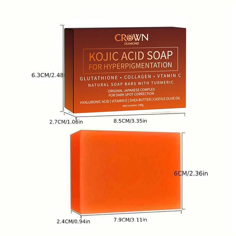 1/4Pcs Kojic Acid Dark Spot Remover Whitening Soap for Deep Cleaning Moisturizing Cleansing Essential Soap Brighten Skin