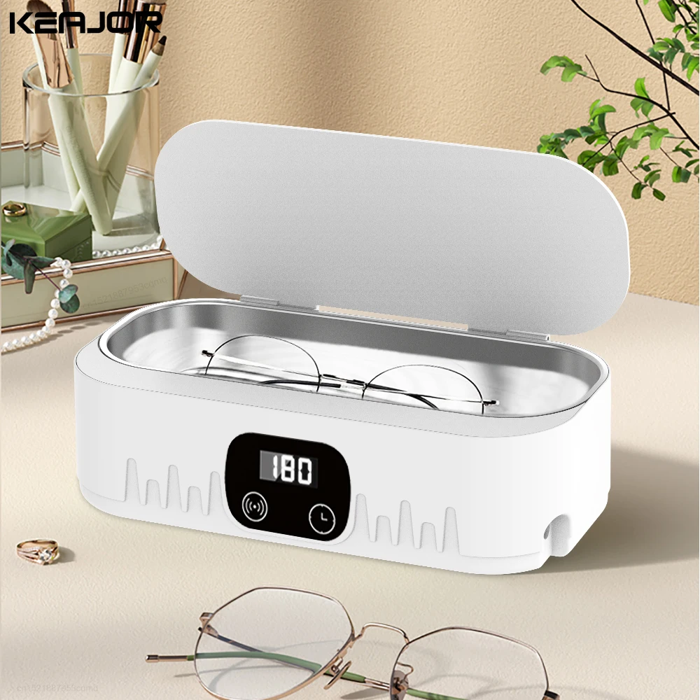 Ultrasonic Cleaner 400ML Ultrasonic Glasses Cleaning Bath High Frequency Ultrasound Washing Machine for Glasses Jewelry Cleaner