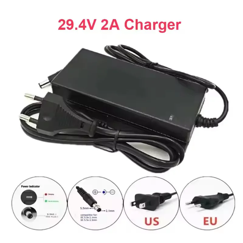7S2P 18650 Battery Pack 24V 6.6Ah