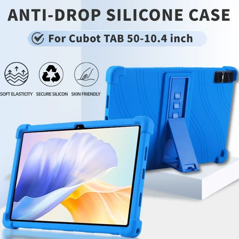 For Cubot TAB 50 10.4" Kickstand Coat Shockproof Cover Tablet Case Soft Silicon Stand Protective Shell