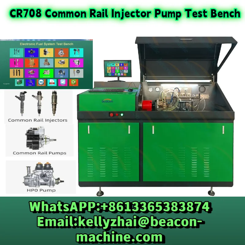 BC-CR708 CR718 CR815 السكك الحديدية المشتركة حاقن وقود الديزل مضخة اختبار مقاعد البدلاء مع وظيفة EUI EUP HEUI Cr708 Eps708 Crs708BC-CR708