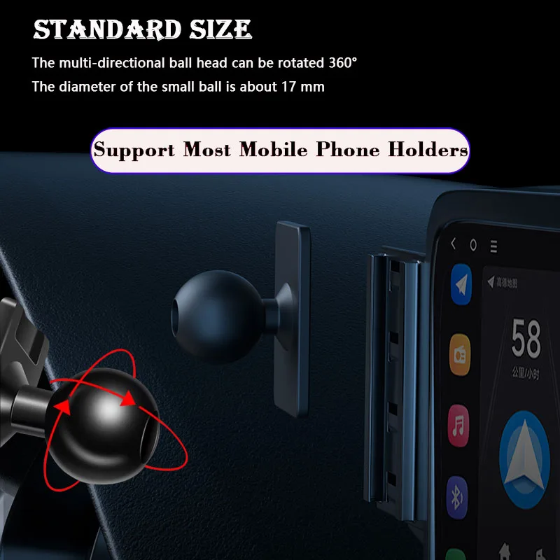 Car Mount for Ford Escape MK4 IV 2020 2021 2022 GPS Screen Mobile Phone Holder Smartphone Bracket Gravity Stand Auto Accessories