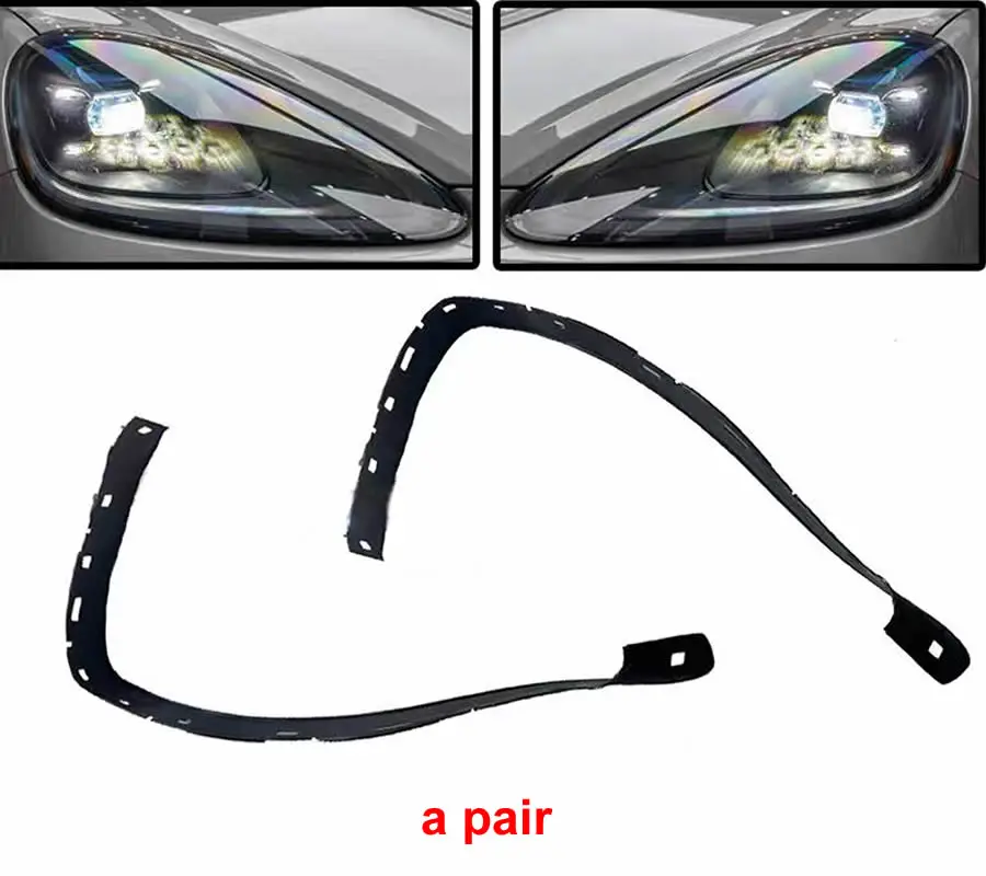 For Porsche Cayenne 2018 2019 2020 2021 2022 Replacement Headlight Rubber Seal Strip Waterproof Trim Headlamp Decorative Strips