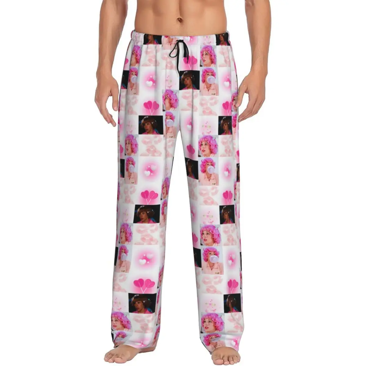

Custom Movie Character Grease Pajama Pants Men Sleepwear Lounge Sleep Bottoms Stretch with Pockets