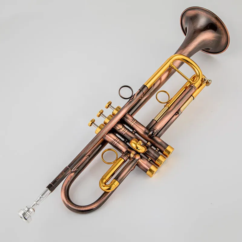 

Hot Sell LT180S-43 Bb Trumpet Instruments Red bronze with case