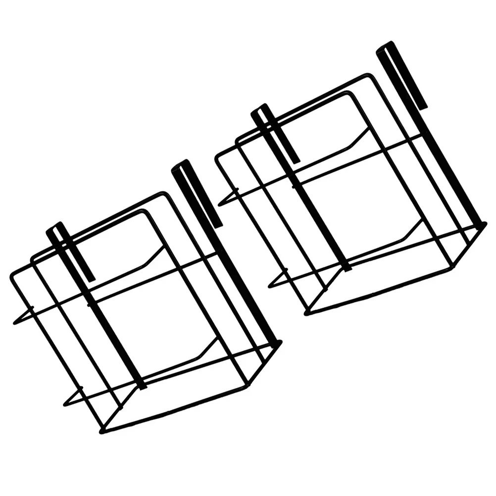 

2pcs Over Cabinet Door Organizer Kitchen Storage Rack For Towel Cutting Board Pot Lid Hanging Inside Cabinet Door Storage Small