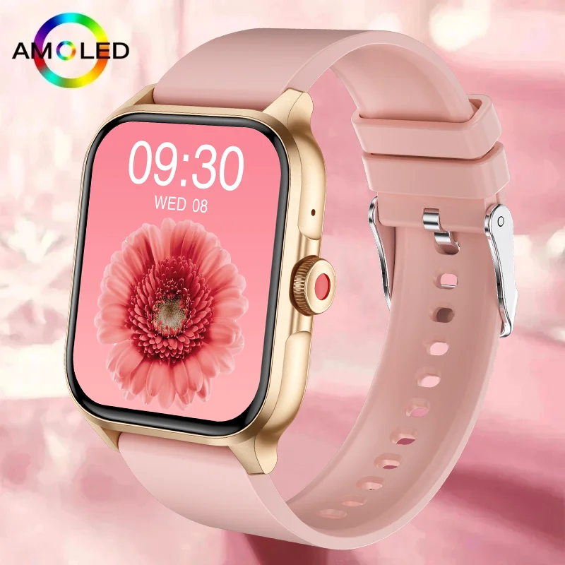 

2024 Smart Watch For Women Full Touch Screen Bluetooth Call Waterproof Watches Sport Fitness Tracker Smartwatch Lady Reloj Mujer