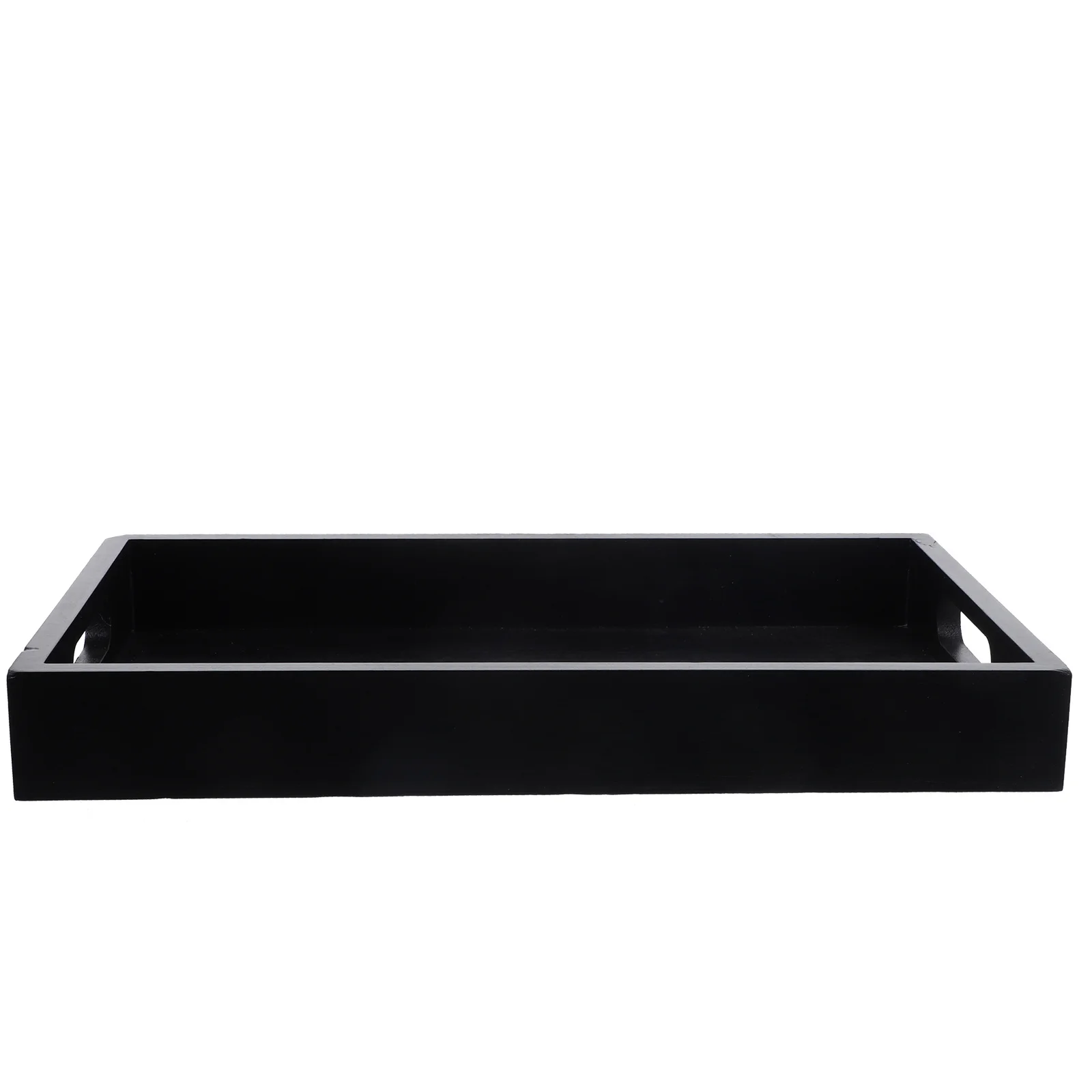 

Rectangular Wood Tea Tray with Handle Serving Tray for Food Fruit Dessert Bread Snack Storage Home Restaurant Cafe Buffet