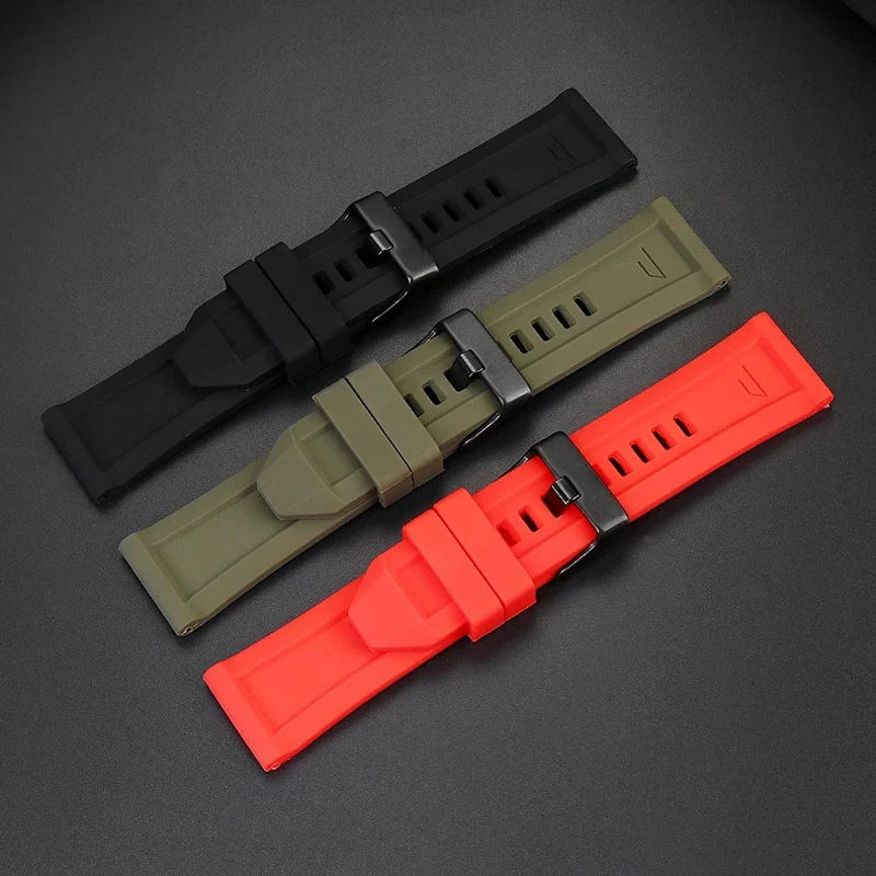 Waterproof Quality Silicone Rubber Watch Band for Diesel Dz4318 4323 4283 7315 4476 4496 4427 7395 Soft Large Strap 24mm 26mm