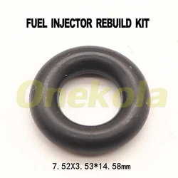 Kits de reparo do injetor de combustível para Audi, BMW, Ford, Bosch, Orings de borracha, 7.52*3.53*14.58mm, 100 PCs