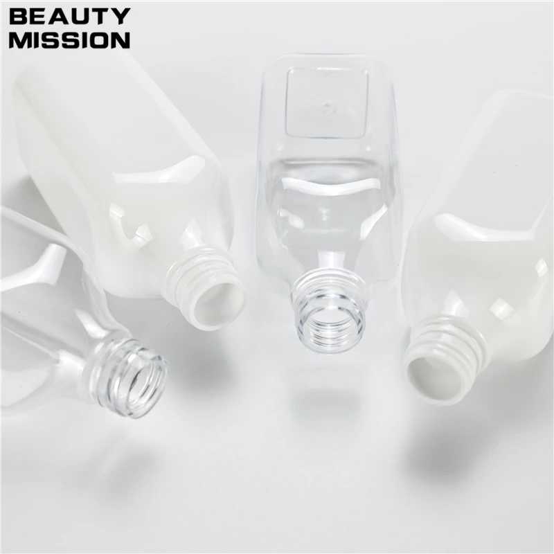 White Clear 250ml X 25 Empty Cleaning Oil Pump Bottle Skin Care Essential Oil Bottle Conditioner Lotion PET Packaging Containers