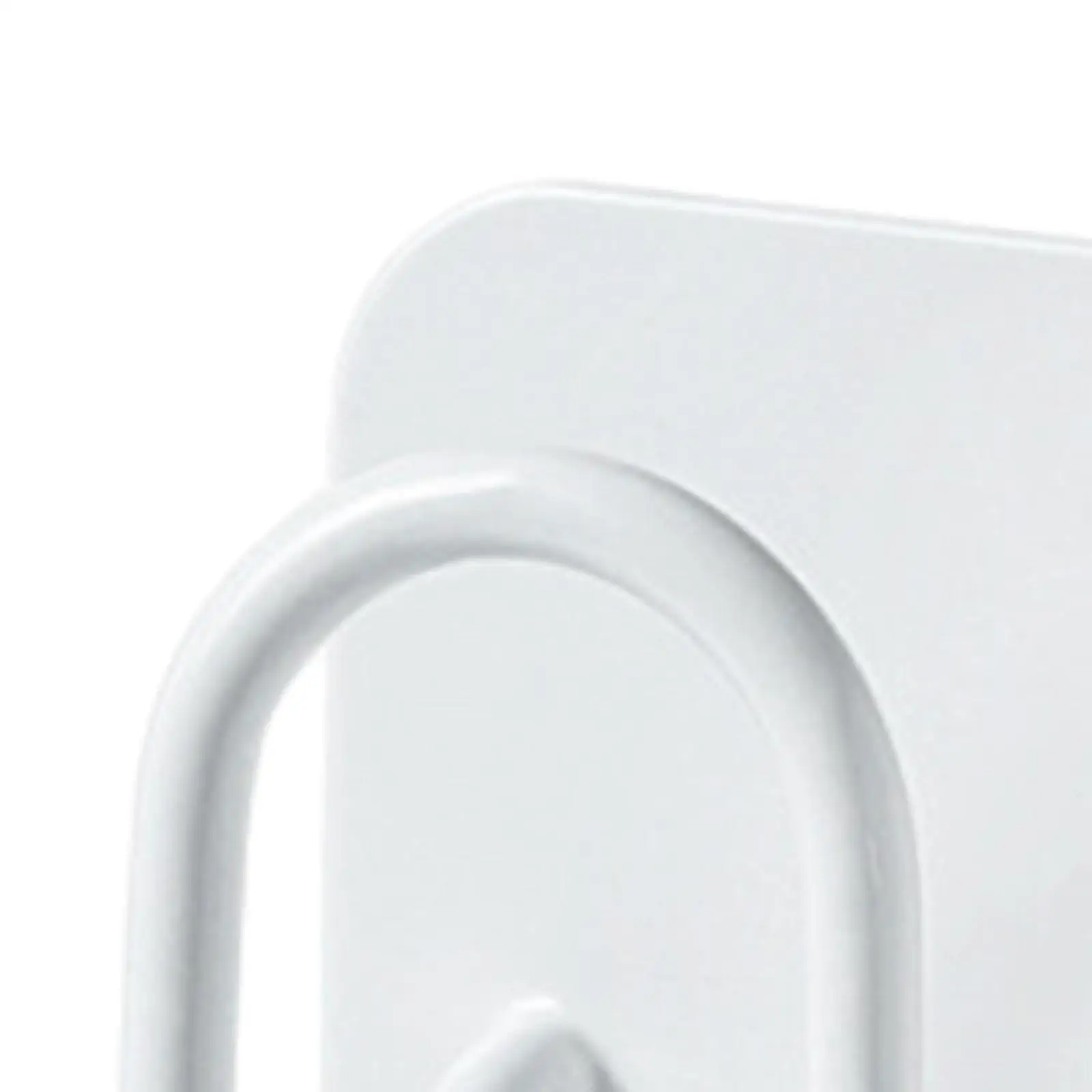6x2 Pieces Adhesive Wall Hooks Strong Sponge Holder for Bathroom Home Washroom White
