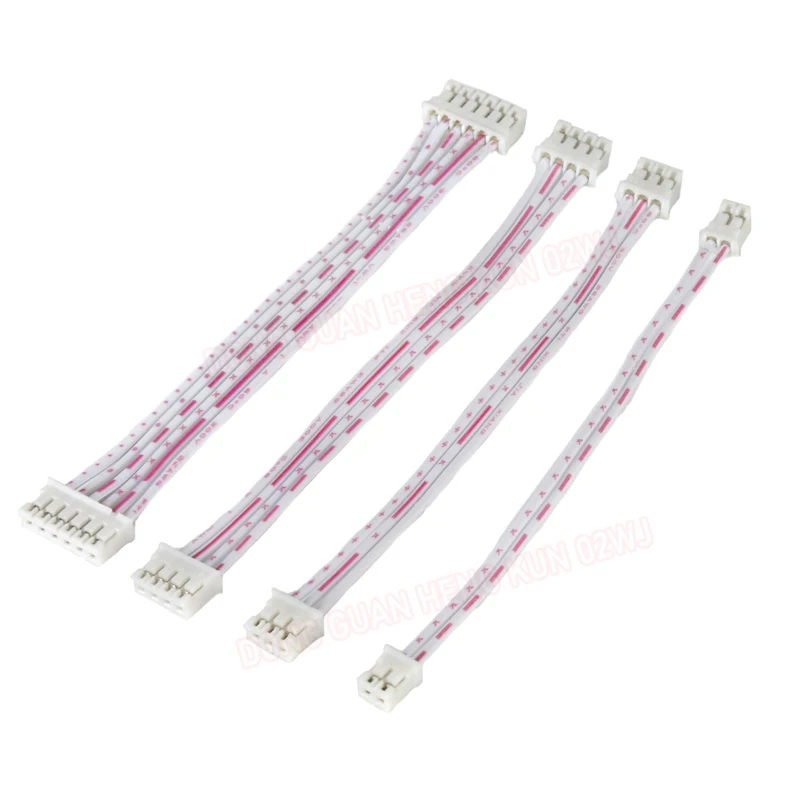 10/20/30cm PH2.0mm Double-head Terminal Line 2-345678910-12P Electronic Connector Power Wire Connector Plug-in Red/White Cable