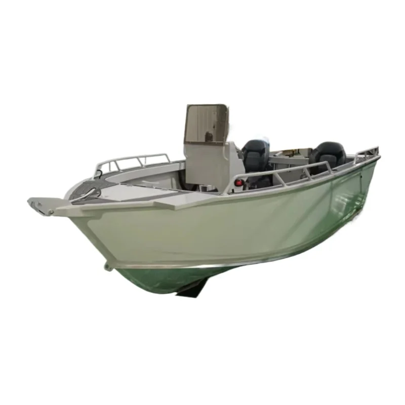 New sports yacht aluminum flat-bottomed boat with outboard engine EVA hull material for fishing recreational sports