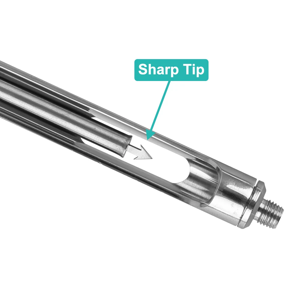 ELIJAH Dental Aspirating Syringe Stainless Steel with Sharp & Hook Tips Reusable Anesthetic Injection Tool for Dental Procedures