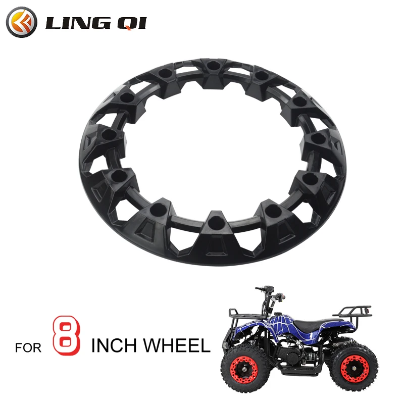 LING QI 8 Inch Wheel Trim Hub Protection Decor Rim Cap Dune Buggy Plastic Cover Tires For  Four Wheeled Vehicle ATV Dune Buggy