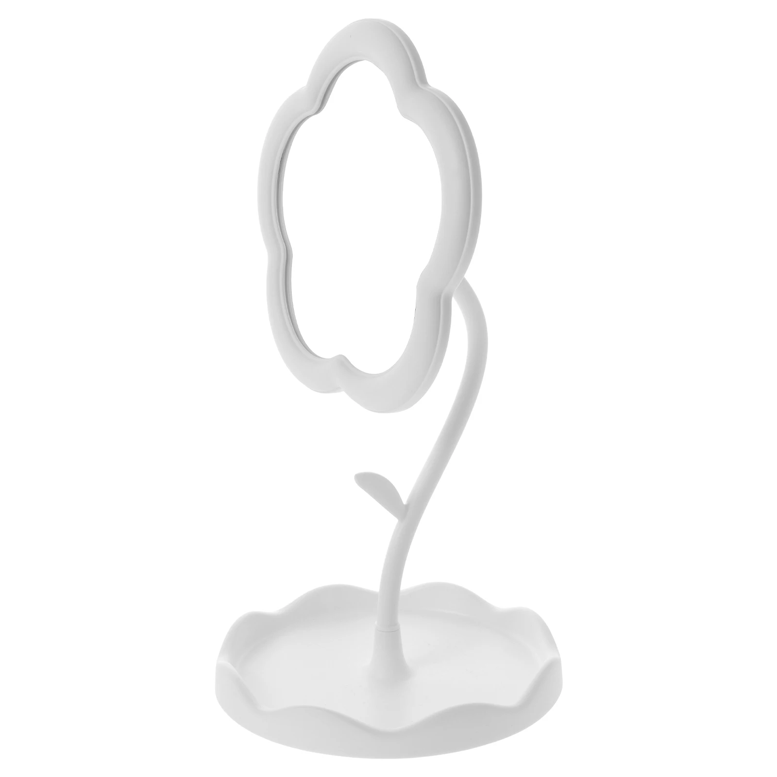 Small Desk Mirror with Stand Makeup Vanity Glass and Plastic Desktop Mirror for Office Dorm Home Dresser Tabletop Use Stylish