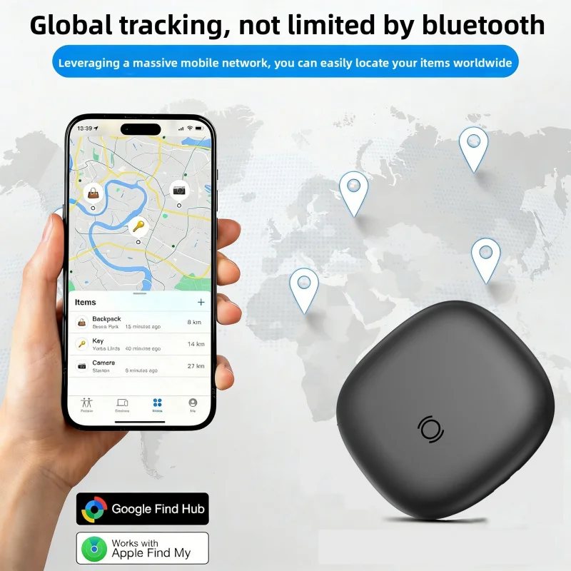 Compatible con sistemas duales; compatible con “Buscar Mi Dispositivo” y “Buscar Mi Hub”; rastreadores antipérdida; localizadores para carteras, llaves, equipaje y mascotas