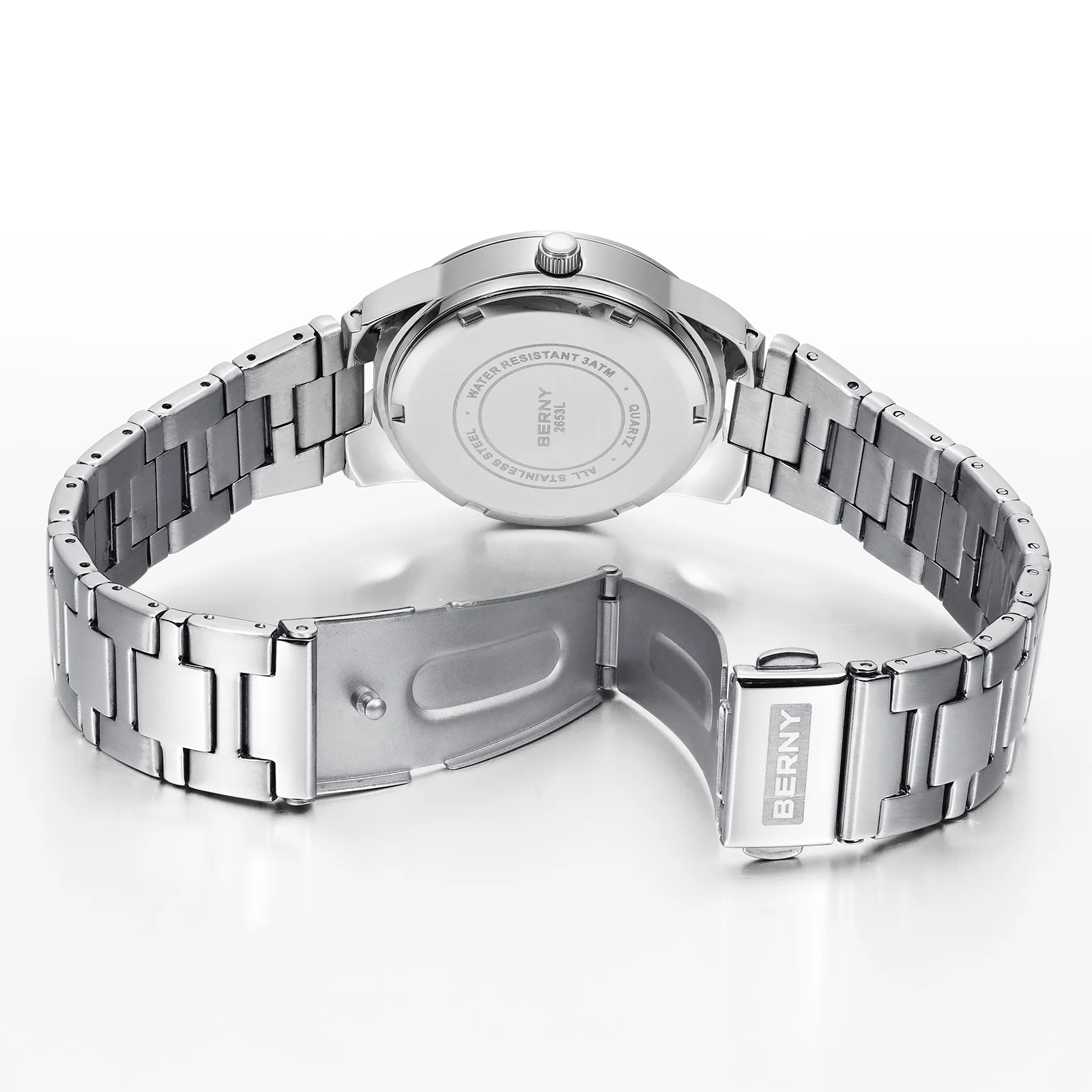 BERNY Women's Watches Full Luminous Dial Fashion Casual Ladies Quartz Watch Calendar Easy Read Elegant Wristwatch