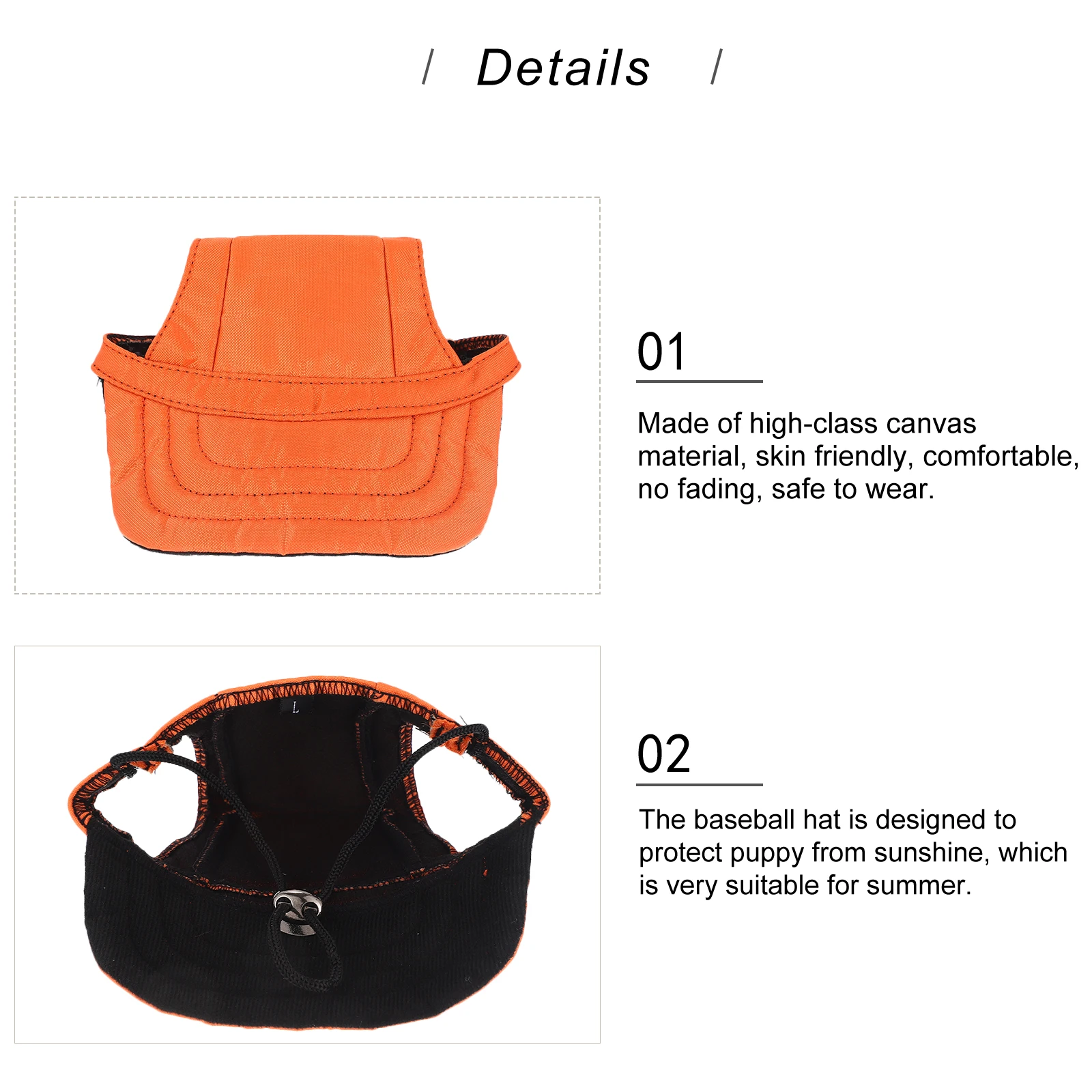 

Pet Sun Hat Small Pets Interesting Dog Warm Cat Baseball Cap Proof for Summer Baby