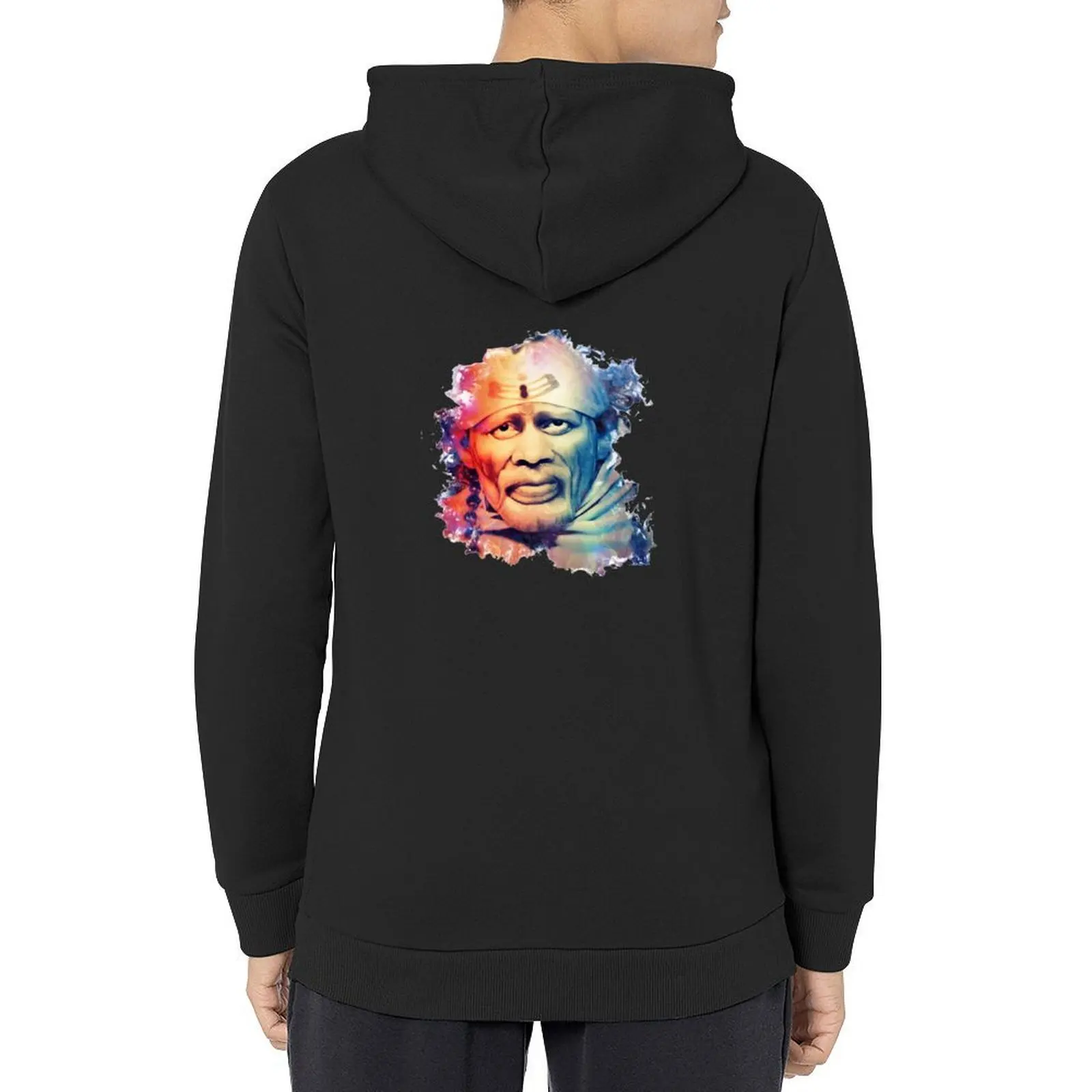 

Shirdi Sai Baba Digital Art (Second edition) Hoodie korean style clothes anime clothes korean clothes men's oversize hoodie