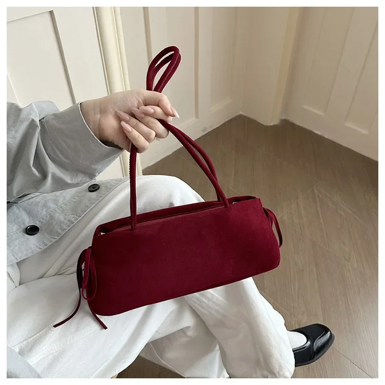 Handtasche Retro Einfache Damenhandtasche Neue Ausländische Textur Unterarm-Schultertasche Modische Pendler-Tasche – Detail 6