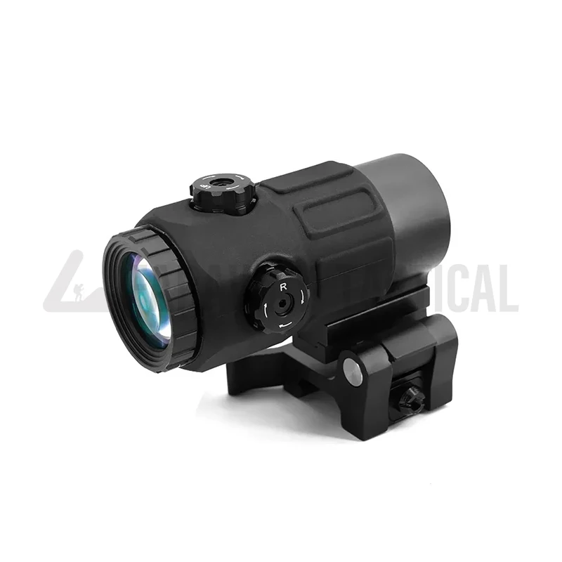 G45 Magnifier Sight 5X with Switch to Side Quick Detach QD Mount for Hunting and Airsoft Rifle with Original Markings