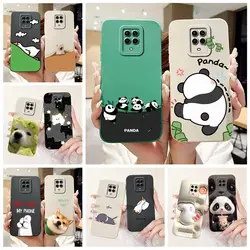 For Xiaomi Redmi Note 9 Pro Case Note 9S Cute Panda Cartoon Cover Soft Silicone Phone Case For Redmi Note 9 Pro Max Note9 S Bags