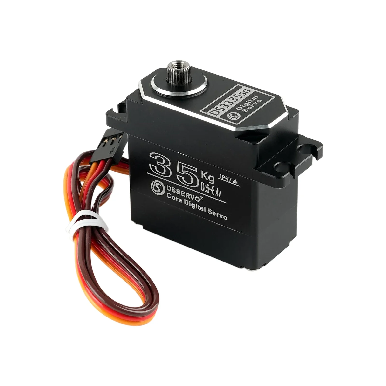 35Kg All Metal DS3335 Digital Servo Metal Gear Motor 180/270/360 Degree IP67 Servos DIY Toys Parts for RC Robot Car Model