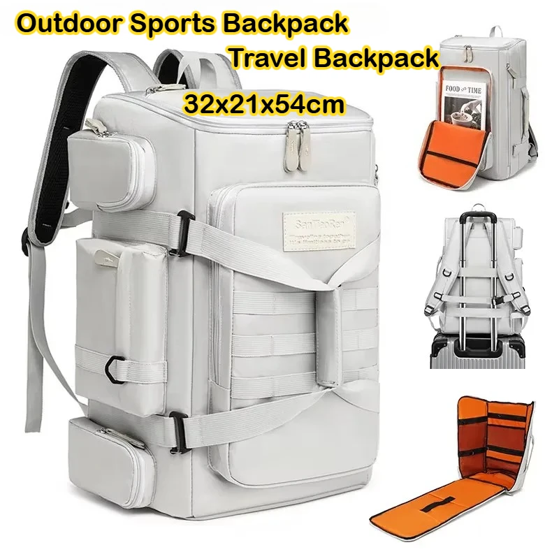 Large Capacity Gym & Travel Backpack, Wet Dry Separation Sports Bag, Outdoor Fitness Training Shoulder Backpack for Yoga