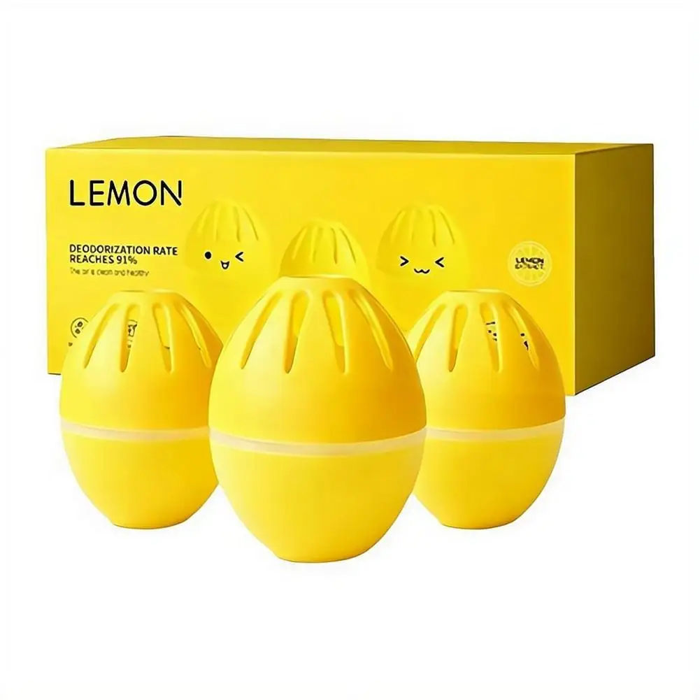 Refrigerator Odor Eliminator Egg-Shaped Plastic Fridge Deodorizer Air Purifier Box Long-Lasting Kitchen Cold Storage Freshness