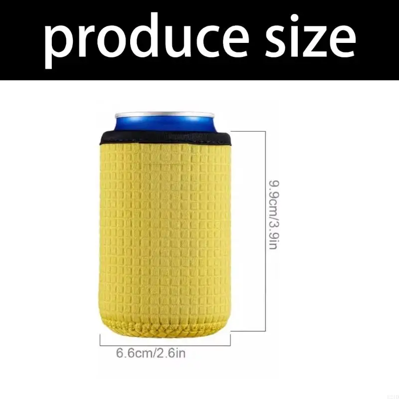 12 oz Estándar Cubierta aislada Copa portátil Copa Decoración bebidas Neopreno Enfriadores bebida Manga botella