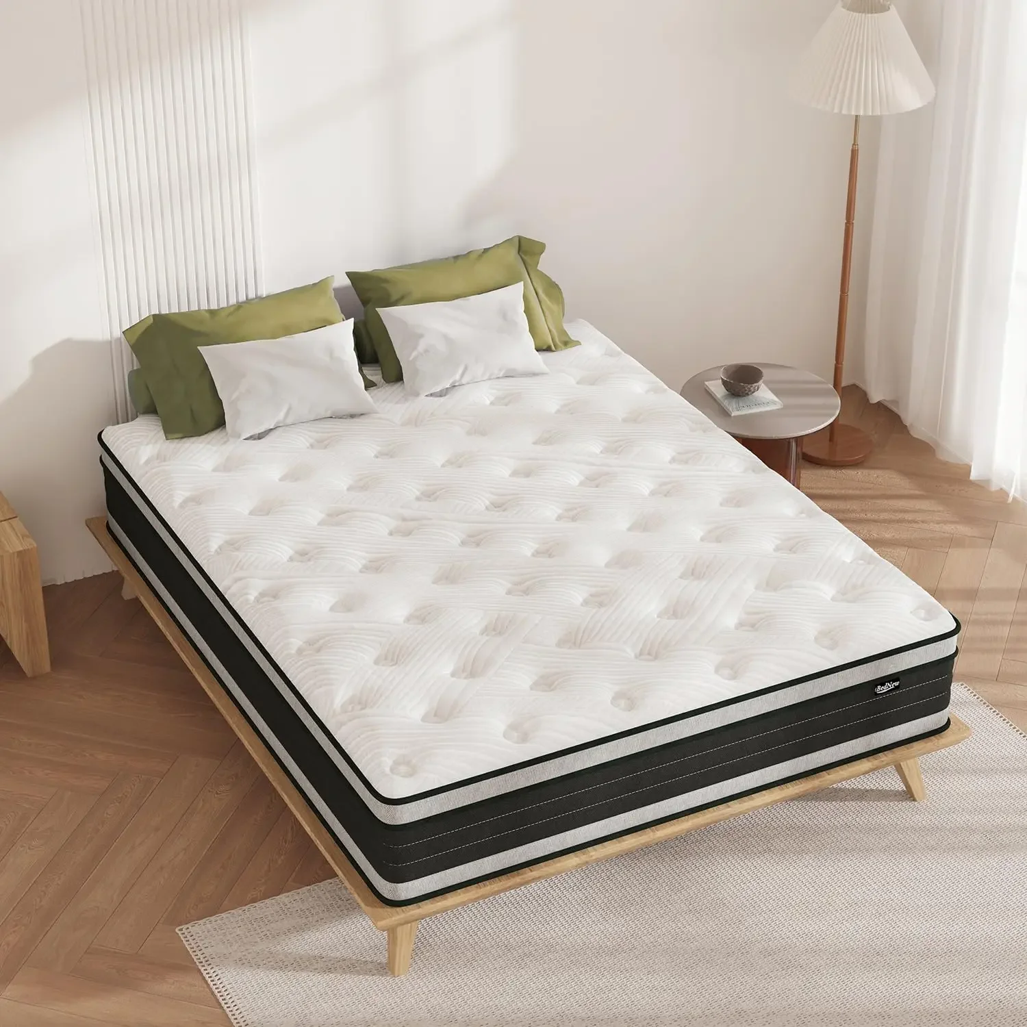 

Queen Size Mattress, 12 Inch Hybrid Pillow Top Queen Mattresses in a Box with Gel Memory Foam & Individually Pocket Coils