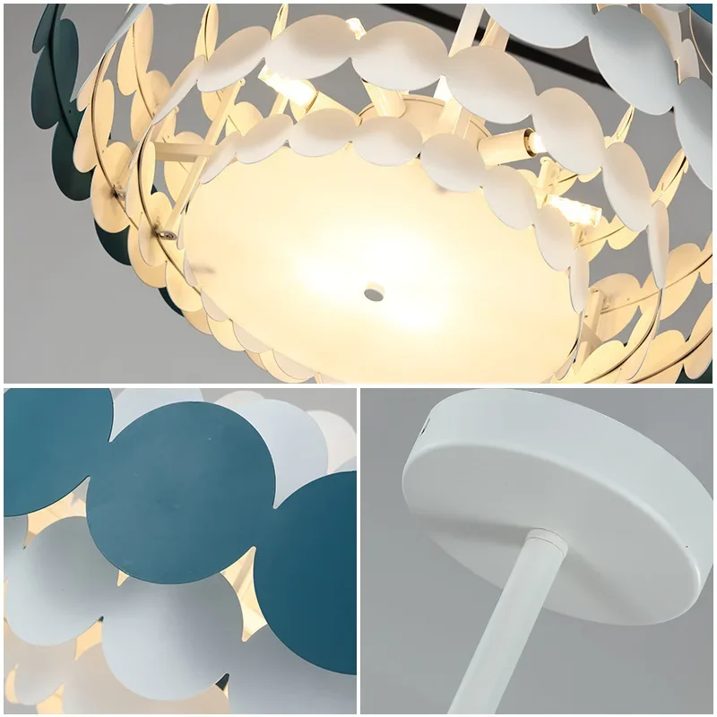 Modern Creative Dining Room Chandelier LED Colorful Hanging Light Bedroom Home Indoor Minimalist Living Room Pendant Lights