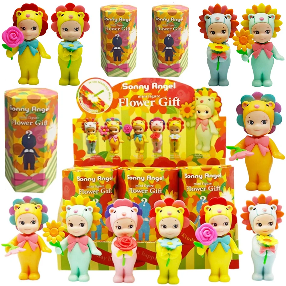 

New Sonny Angel Blind Box Flower Gift Mini Anime Figures Ornaments Dolls Fans Children Christmas Birthday Gift Random 1Pcs