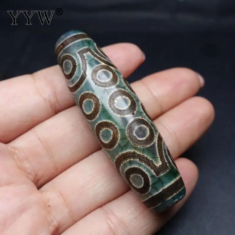 1pc Natural Tibetan Agate Onyx Dzi Beads 21 Eyes Jewelry Making Beads Girl Vintage Jewelry Making DIY Necklace Bracelet 58x16mm