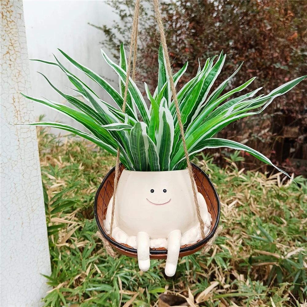 Cute Hanging Plant Pot Hangable Adorable Plant Flowerpot For Office Desk