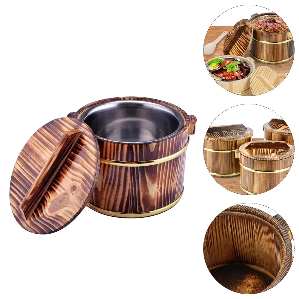 

Cask Rice Vacuum Bento Lunch Pot Unique Meat Bucket Bibimbap Bowl Washing Steamer Tray Sushi Household Barrel Vegetable