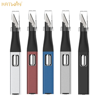 KATWAY Pen-shaped DIY Carving Knife with Aluminum Handle, Comes with 5 Replaceable Horseshoe Art Blades, Outdoor Knives LK-AA144