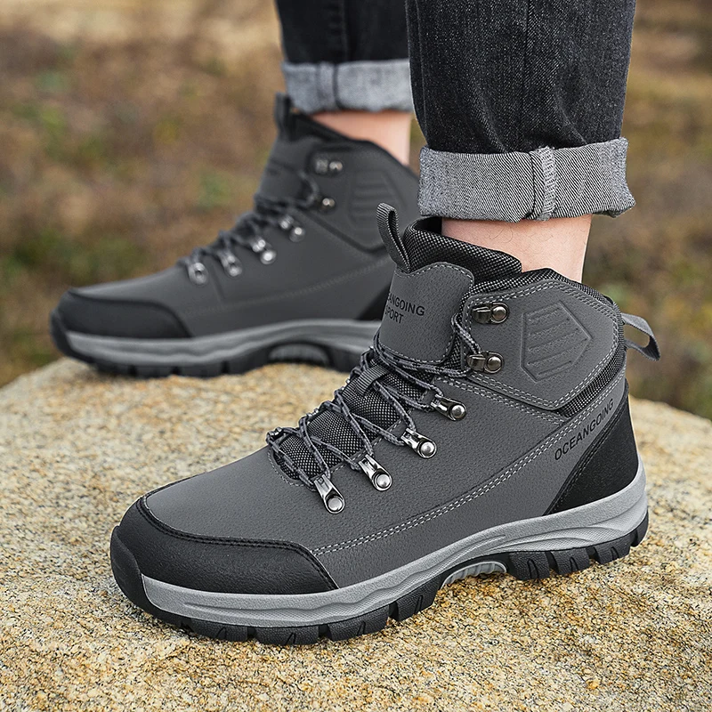 winter shoes male plush warm winter boots hiking shoes men snow boots male casual shoes men sneakers mountain boots