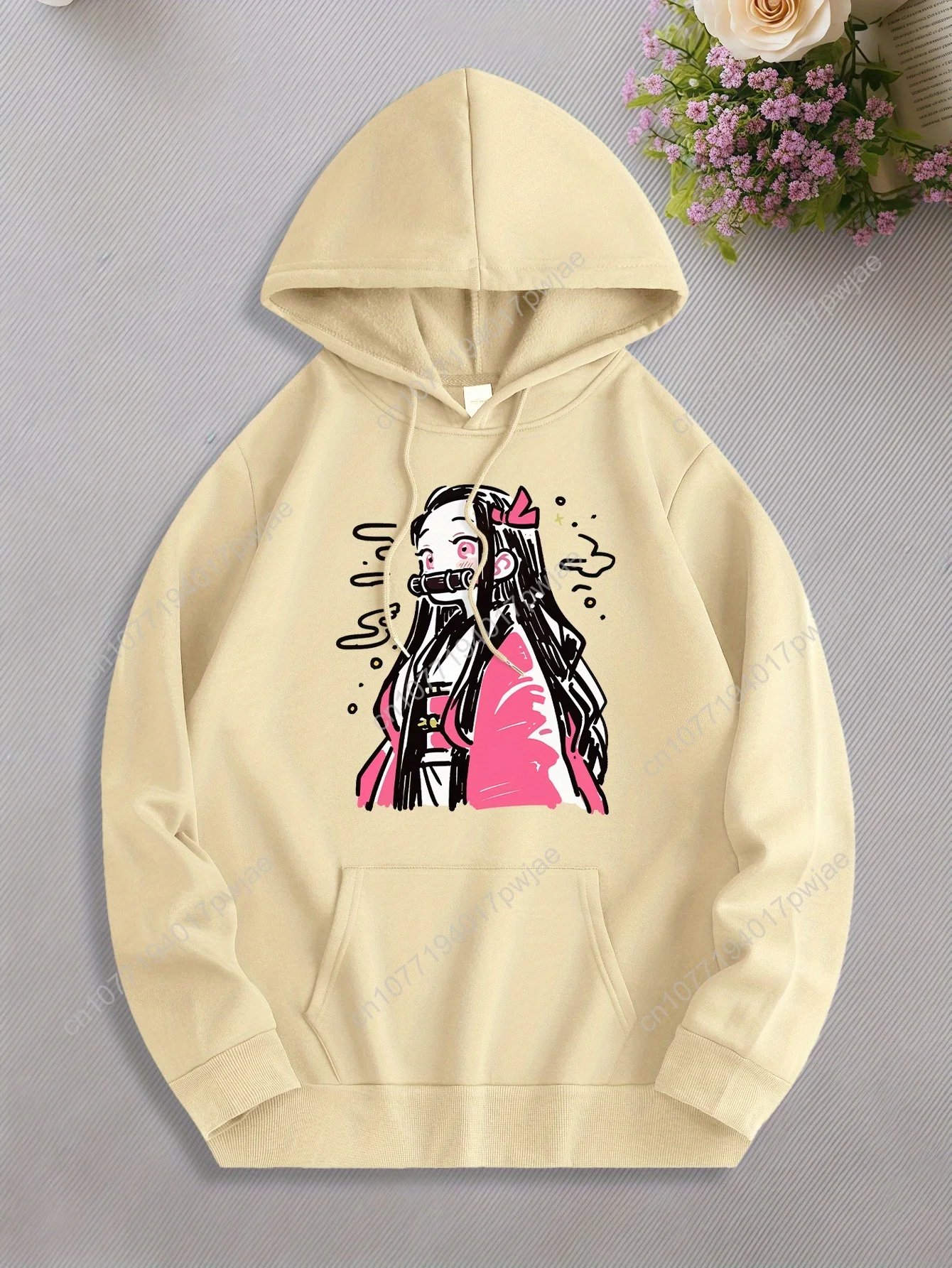 [Trendy Anime Hoodie] Trendy Anime Graphic Hoodie for Men | Casual Drawstring Hooded Sweatshirt with Kangaroo Pocket, Comfortabl