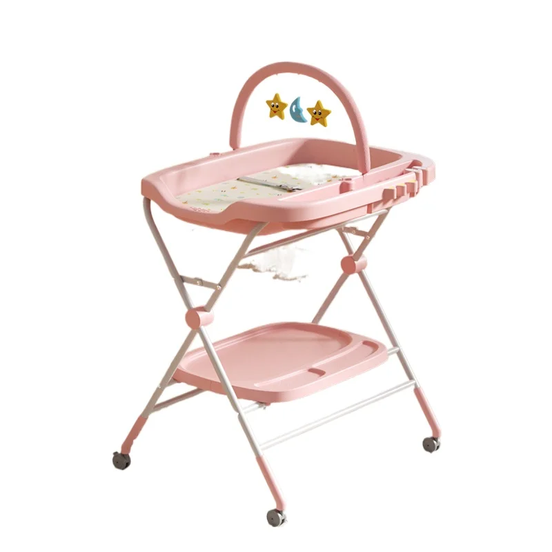 Multi Functional Diaper Table, Baby Care Table, Shower Integrated Non Wet Pad Foldable and Portable Touch Diaper Changing Tables