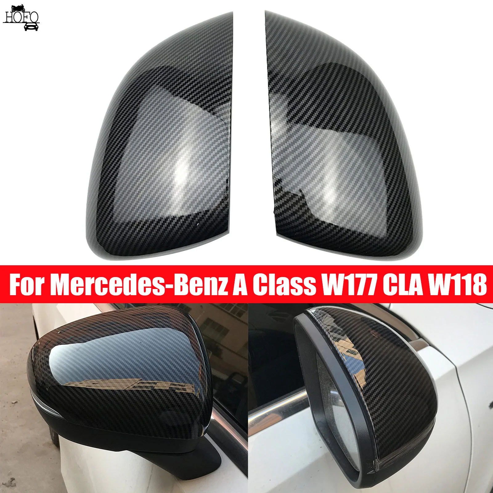 

Rearview Mirror Frame Protection Cover For Mercedes Benz CLA C118 A Class W177