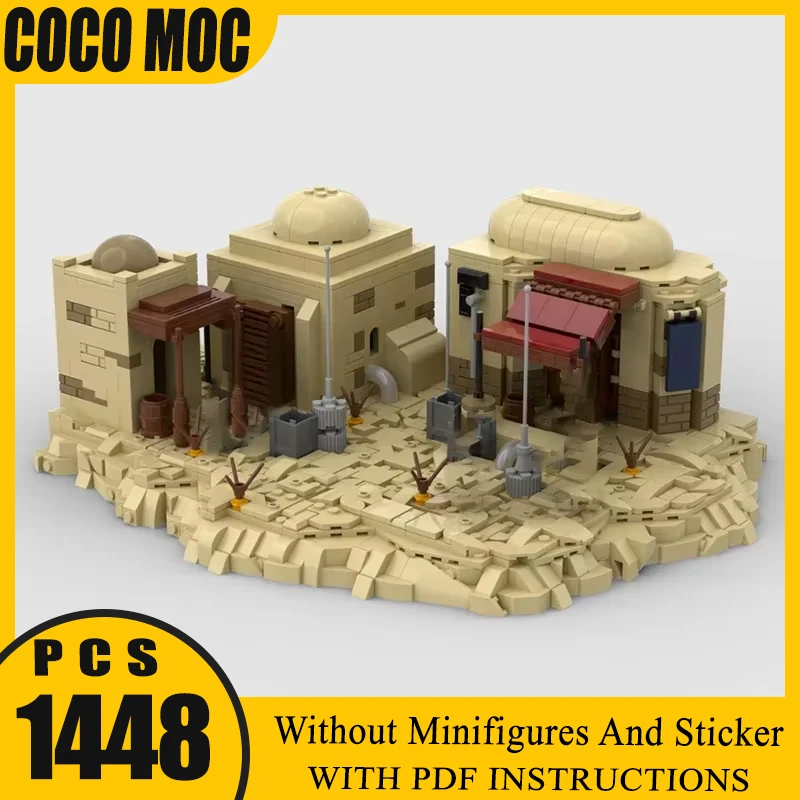 

Moc Building Blocks Popular Star Movie Desert Battle Base Bricks DIY Suitable for 75354 Construction Sand Dune Toy Holiday Gifts