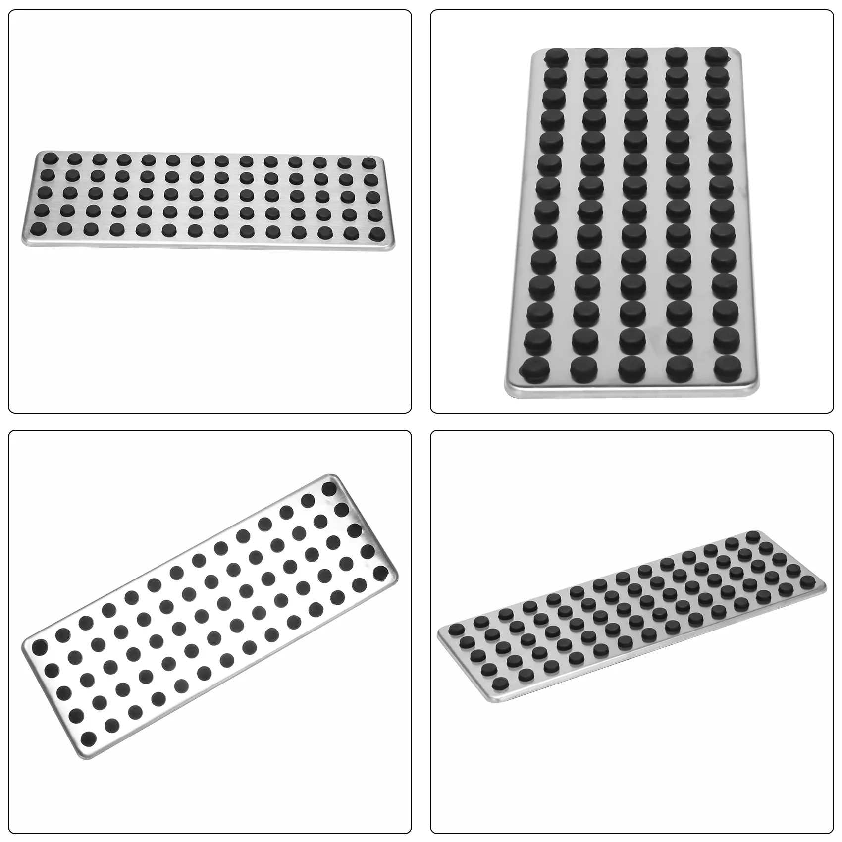 ABHX-Steel Footrest Foot Rest Dead Pedal Pad Cover For Mercedes Benz A B C E S CLS SLK CLA GLA GLK ML G GL Series Car Styling